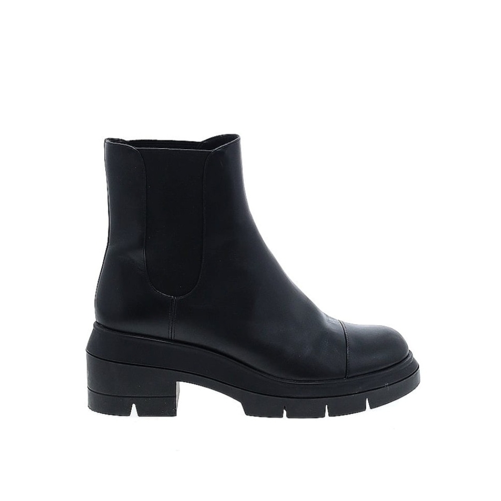 Stuart Weitzman Norah Lift Lug Sole Patent Leather Boots